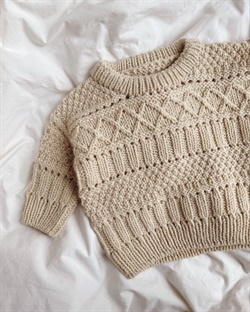 strikkekit ingrid sweater baby petite knit double sunday sandnes